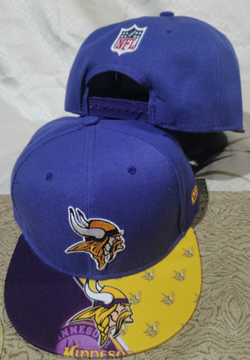 2021 NFL Minnesota Vikings Hat GSMY 08111->->Sports Caps